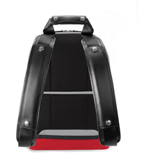 david john new york, bryant backpack, gray backpack, black and gold