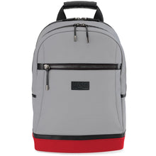 david john new york, bryant backpack, gray backpack, black and gold
