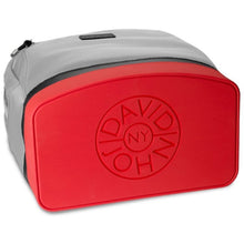 david john new york, bryant backpack, gray backpack, black and gold, david john sole