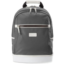 david john new york, jordan backpack, gray backpack, gray and white